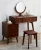 Import Makeup Table Wood Stool Dressing Table Mirrored Modern Panel Bedroom Furniture Dresser with Mirrors designs from China