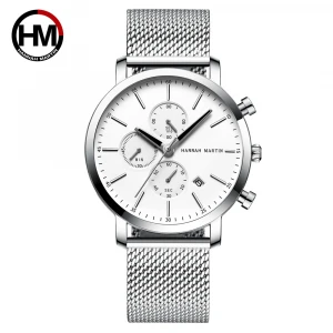 Male Wristwatch Stainless Steel Strap stainless steel back Waterproof Water Resistant With brand your own watches