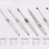 manicure accessories high quality nail pusher file knife and cuticle fork for nail beauty