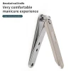 Manicure pedicure tools finger toe nail trimmer cutter TPR handle light nail clipper