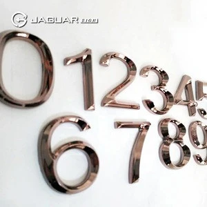 Manufacturer Custom Plastic Hotel Door Adhesive Numbers Metal Office Door Numbers