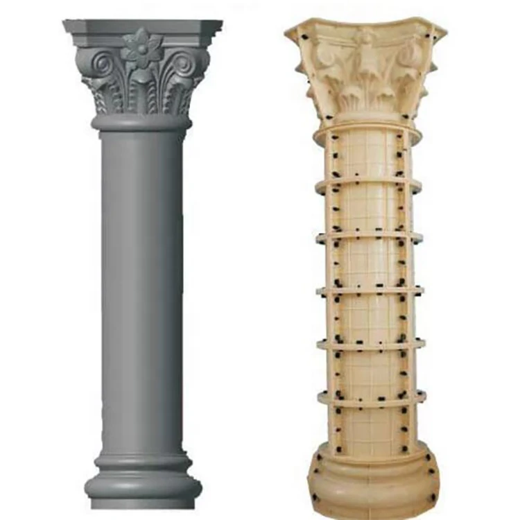 Manufacturer Supplier Precast Concrete Roman Stone Column Mold Pillar