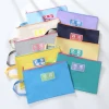 Manufacturers wholesale korean oxford cloth portable stationary students subject waterproof a4 size zipper folder bag