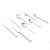 Import Matte stainless steel silver gold wedding flatware sets china metal cutlery set from China