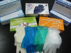 Medical Supply Powdered or Powder Free Clear Vinyl Gloves