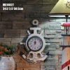 mediterranean style anchor clock decoration wall clock