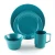 Import Melamine Dinnerware Set - 12 Pcs Dinner Dishes Set for Outdoor Use, Dishwasher Safe, Lightweight Unbreakable, Blue from China