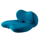 Memory Foam Orthopedic Cushion and Lumbar Support Pillow Set With Strap for Car or Office Chair