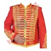 men red napoleon military wear Jacket uniform