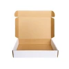 Mengsheng eco corrugated paper custom printed postal mailing flat kraft mailer tuck top shipping white packaging box