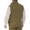mens tweed fabric hunting vest winter waistcoat for hunter water repellent shooting vest