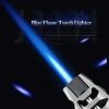 Metal Refillable Butane Gas Lighter Kitchen BBQ torch blue big flame cigar windproof torch Jet Lighter torch logo