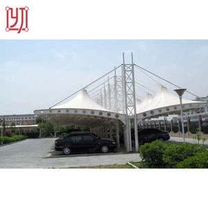 Metal tensile membrane structure sunshade tensile car parking shed carport canopy