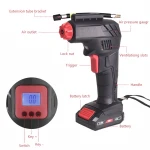 Mini battery air compressor electric tire car pump 12 volt