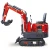 Mini excavator with cabin closed/towable backhoe mini excavator/mini pelle excavator