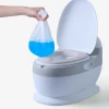 Mini simulation baby potty training soft pu seat adult baby potty chair