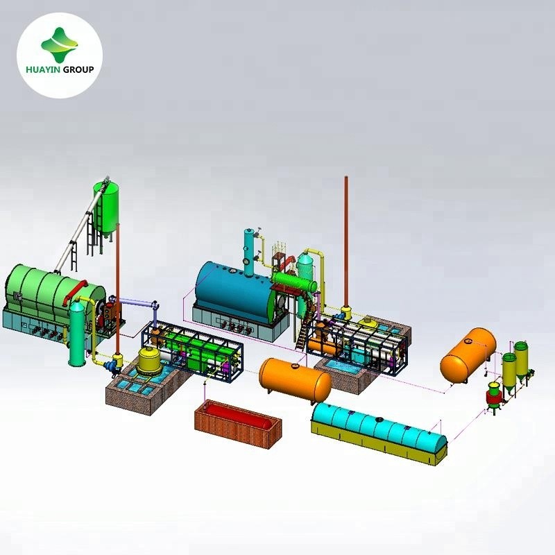 Mobile mini engine oil to diesel oil refinery distillation equipment