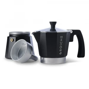 Mocha Pot Aluminum Classic Espresso Coffee Maker Stove Moka Pot Home Office Use 100ML 2-Cups