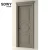 Import modern design flush doors single swing mahogany solid interior wood door from China