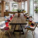 Modern designs wooden dining table set dining table solid wood