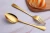 Import Modern gold cutlery set for wedding ,gold flatware set, spoon and fork knife silverware from China
