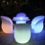 Import modern led furniture portable luminaire led table rechargeable battery operated glowing led bar table from China