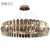 Import Modern Luxury Round Rectangle Living Room Lamp Hotel LED Crystal Chandelier from China