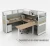Import Modular customized size aluminum profiles call center workstation used screen fabric office desk partition with cabinet from China