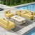 Import Modular sofa set square  aluminum outdoor luxury coffee table with teak from China