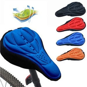 MTB Mountain Bike Cycling Thickened Extra Comfort Ultra Soft Silicone 3D Sponge Pad Cushion Cover Bicycle Saddle