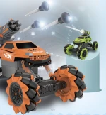 Multi function remote control tank toys 3 in 1 rc car bubble capsul radio control toys