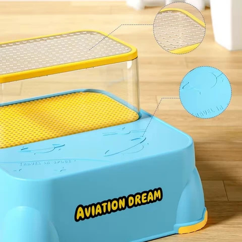 Buy Multipurpose Removable Baby Two Step Stool With Transparent Toy ...
