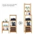 Import Natural Bamboo Eco-Friendly Bamboo 5-Tier Standing Towel Shelf from China