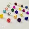 Natural freshwater loose pearl dyed colors AAA 7-8mm round loose pearl for pearls girls opening party mixed 25 colors