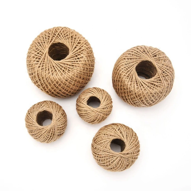 Natural Jute Twine Hemp Rope Best Arts Crafts Gift Twine Christmas Industrial Packing Materials Durable String for Gardening