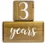 Import Natural Wood Milestone Age Blocks + Gift Box | Brown Walnut Stained Pine Wood | Perfect and Keepsake from China