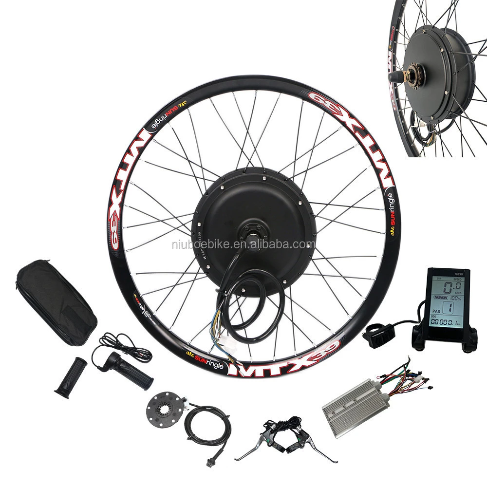 NBpower 3000w 135mm dropout electric bike conversion kit 26 inch hub motor bicycle kit