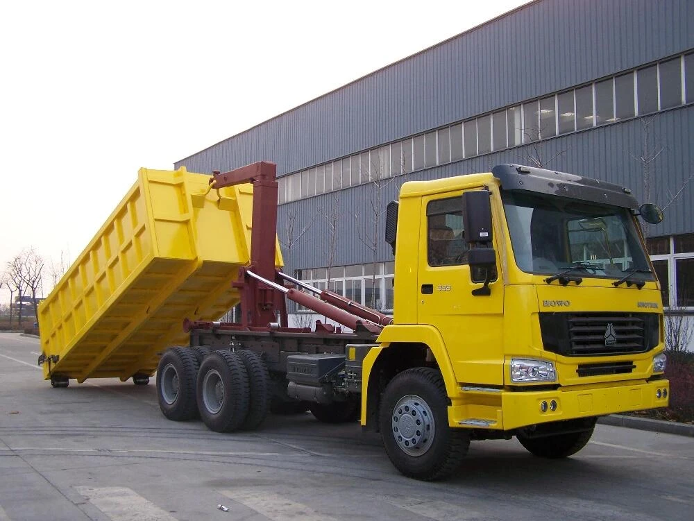 New 30 Ton Hook Arm Garbage Truck And Roll On Roll Off Garbage Truck With 12 Cbm Garbage Dump Truck