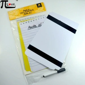 New arrival designer pvc magnet writing board with marker pen