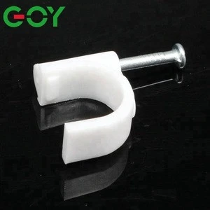 New arrival magnetic cable clip 20mm cable clip pipe type round nail cable clip