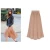 Import New arrivals Summer 2021 womens new casual solid color versatile high Waist Chiffon Skirt autumn A-line pleated skirts from China
