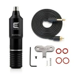 New Automatic Gold Tattoo Machines Adjustable Tattoo Pen Quiet Motor Professional Rotary Tattoo Gun