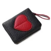 New Brand Baellerry  lady short zipper heart love wallet forever young womens wallet