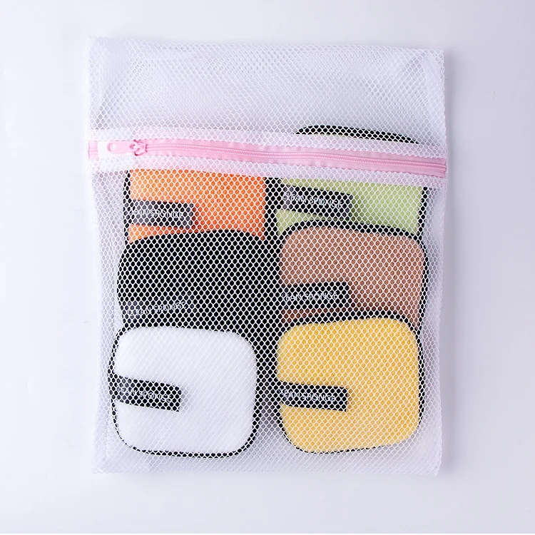 New Design 6pcs Per bag Square Shape Short Microfiber Makeup Remover Pads With Laundry Bag