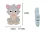 New Design Cute Silicone Cat Teething Beads/Teether For Baby Teether