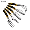 New design garden farmer tools set wooden handle brief style ladies garden tools set with vary fork