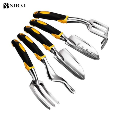 New design garden farmer tools set wooden handle brief style ladies garden tools set with vary fork