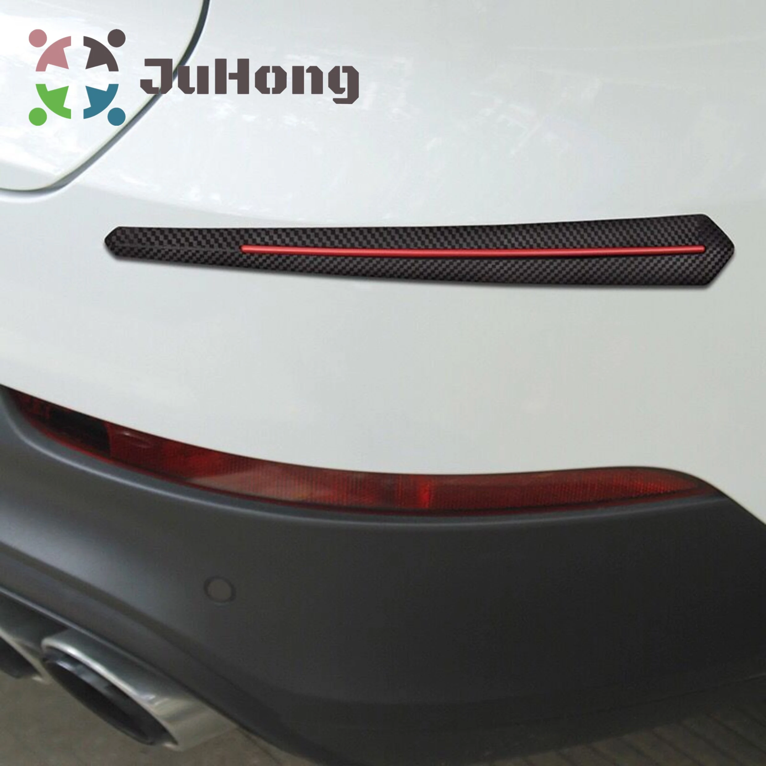 New Designed Car Bumper Protector Car Anti-collision Strip Carbon Fiber Vinyl 3 Colors Universal Car Accessories