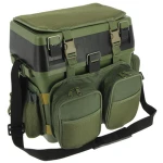 New Green Plastic Fishing Tackle Seat Box Bag