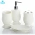 Import New Grey Color Ceramic Bathroom Set, Words Design Porcelain Ceramic Bathroom Accessories Sets With Toothbrush Holder from China